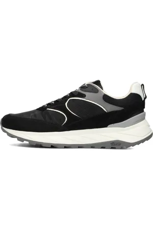 Woolrich Schoenen, Heren, Zwart, 43 EU, Suède, Running Man Lage Sneakers