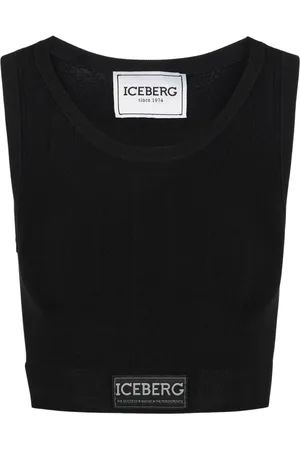 Iceberg Tops, Dames, Zwart, XS, Zwarte Active Top