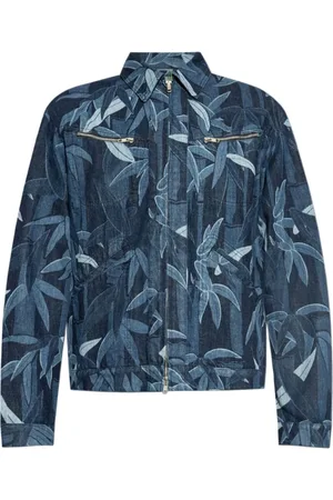 Kenzo Jassen, Heren, Blauw, S, Katoen, Indigo Jas met Ritssluiting