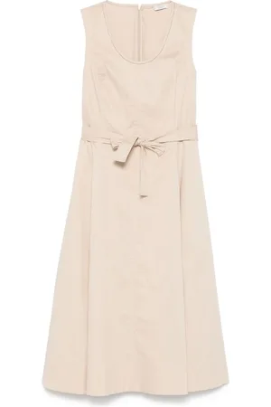 PESERICO SIGN Kleedjes, Dames, , L, Belted Mouwloze Jurk