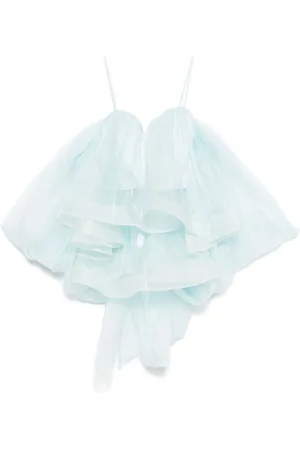 ZIMMERMANN Tops, Dames, Blauw, S, Boned Bodice Dress