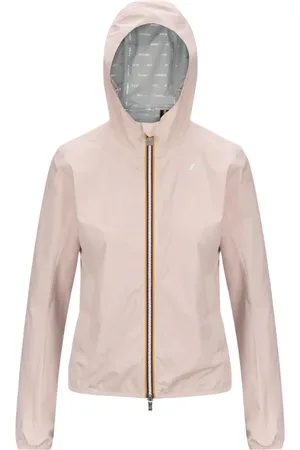 K-Way Jassen, Dames, Roze, M, Polyester, W28 Roze Giubbotto Lichtgewicht Jas