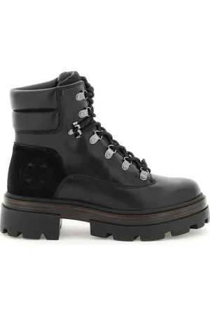 Tory Burch Schoenen, Dames, Zwart, 40 EU, Leer, Miller Enkellaarsjes