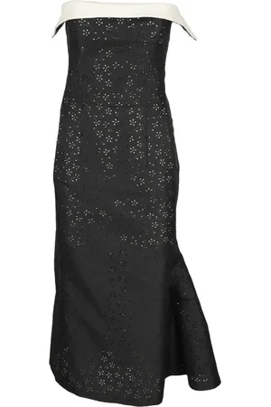 Serafini Kleedjes, Dames, Zwart, S, Polyester, Elegante Radzmir Jurk