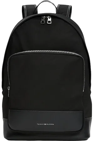 Tommy Hilfiger Tassen, Heren, Zwart, ONE Size, Nylon, Zakelijke nylonrugzak