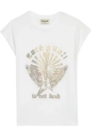 Zadig & Voltaire Tops, Dames, Wit, M, Katoen, Rock