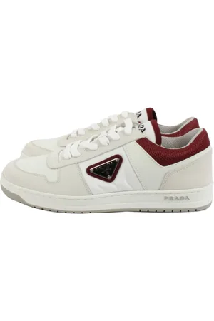 Prada Schoenen, Heren, Wit, 40 EU, Leer, Heren Sneakers