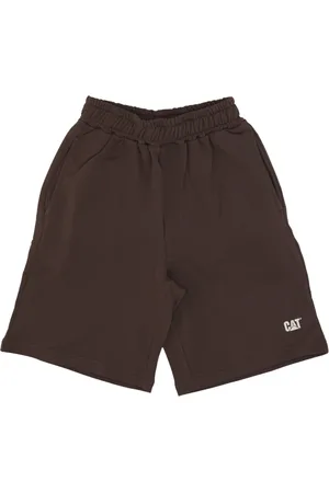 Caterpillar Korte broeken, Heren, Bruin, L, Logo Oversized Short Suit