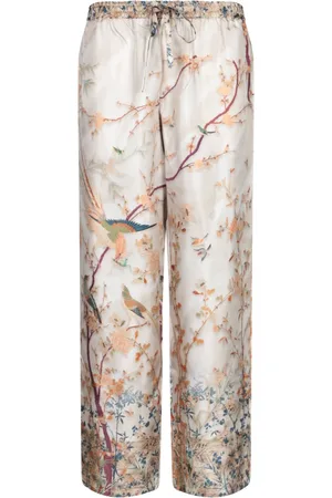 PIERRE-LOUIS MASCIA Broeken, Dames, Veelkleurig, M, Beige Elegante Broek voor Vrouwen