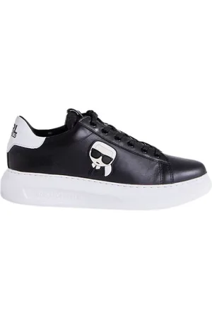 Karl Lagerfeld Schoenen, Heren, Zwart, 42 EU, Leer, Kapri 3D Sneakers