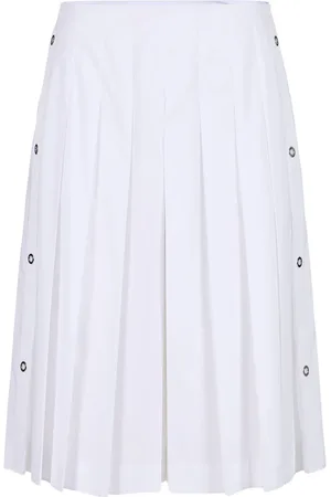 Iceberg Rokken, Dames, Wit, L, Katoen, Witte plooirok met normale taille