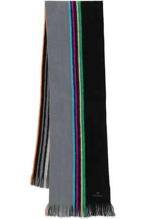 Paul Smith Accessoires, Heren, Veelkleurig, ONE Size, Wol, Omkeerbare Sjaal