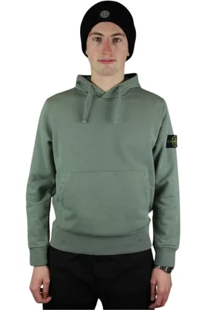 Stone Island Sweatshirts & Hoodies, Heren, Groen, S, Luxueuze Musk Felpa Hoodie