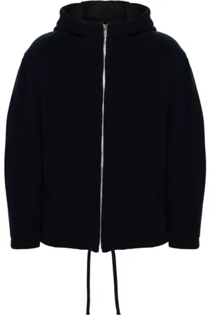 Isabel Marant Sweatshirts & Hoodies, Heren, Blauw, L, Wol, Wollen Jas met Paneldesign