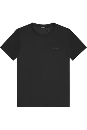 Antony Morato Tops, Heren, Zwart, M, Katoen, Zwart Ronde Hals T-shirt, Korte Mouwen