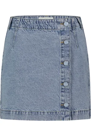 Fabienne Chapot Rokken, Dames, Blauw, M, Denim, Cari Denim Skirt