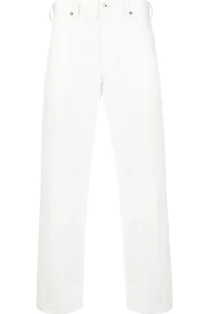 Jil Sander Jeans, Heren, Wit, W33, Denim, Straight Denim Jeans