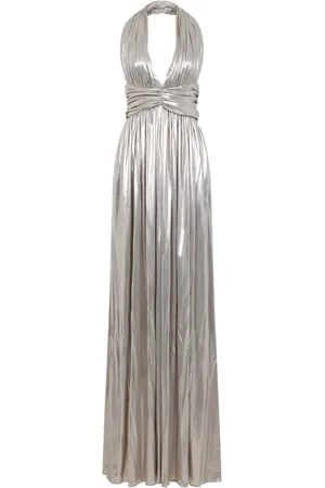 Giambattista Valli Kleedjes, Dames, Grijs, S, Katoen, Metallic Jurk voor Vrouwen Speciale Gelegenheden