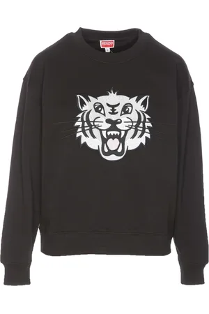 Kenzo Truien, Dames, Zwart, S, Wol, Trui met ronde hals