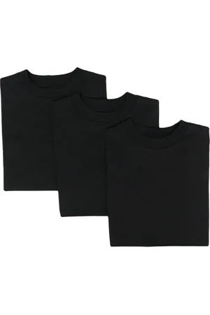 Jil Sander Tops, Dames, Zwart, M, Katoen, Zwarte Katoenen T-shirts Pack