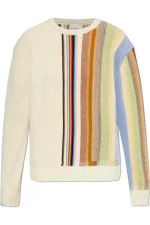 Paul Smith Truien, Dames, Veelkleurig, S, Wol, Trui met Streepjespatroon