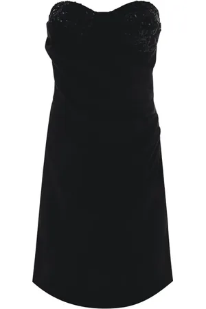 Kocca Kleedjes, Dames, Zwart, M, Pailletten, Korte Jurk met Pailletteninzet