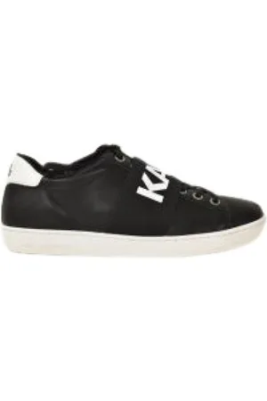 Karl Lagerfeld Schoenen, Dames, Zwart, 36 EU, Katoen, Cropped Stretch Katoenmix Jersey T-Shirt