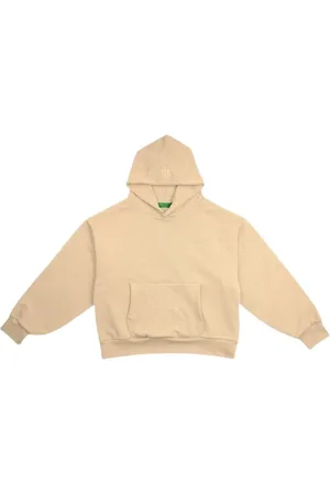 Garment Workshop Sweatshirts & Hoodies, Heren, , M, Geborduurde hoodie in zandkleur