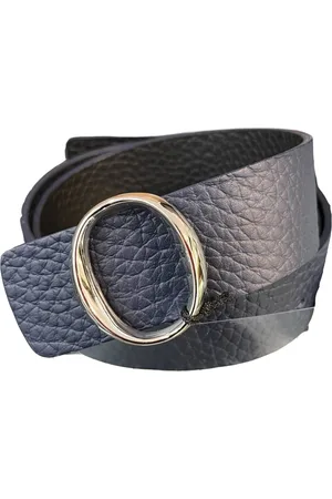Orciani Accessoires, unisex, Blauw, 85 CM, Stijlvolle leren riem voor mannen