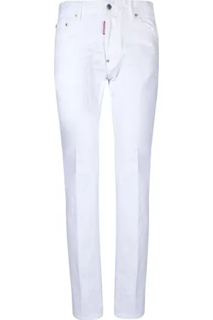 Dsquared2 Jeans, Heren, Wit, M, Katoen, Witte Jeans voor Mannen