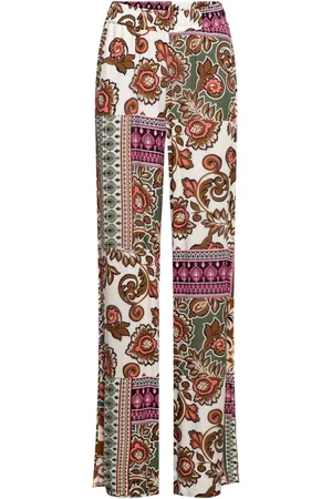 &Co Woman Broeken, Dames, Veelkleurig, XL, Nadine Paisley ON