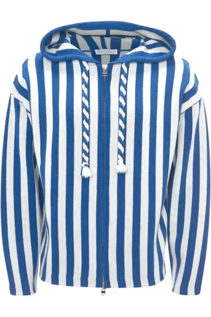 J.W.Anderson Sweatshirts & Hoodies, Dames, Veelkleurig, S, Wol, Striped Anchor Hoodie