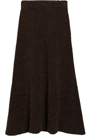 Ivy & Oak Rokken, Dames, Bruin, L, Wol, Kristyn A-lijn Midi Rok
