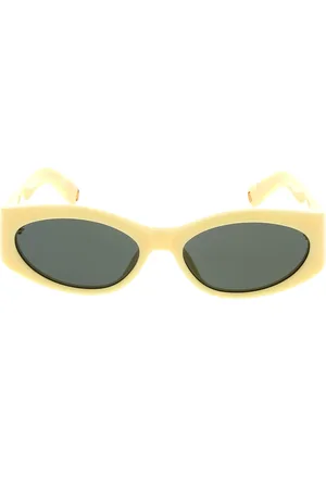 Jacquemus Accessoires, unisex, Geel, ONE Size, Stijlvolle Zonnebril