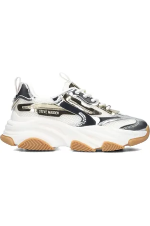 Steve Madden Schoenen, Dames, Grijs, 36 EU, Zilveren Possession Chunky Sneakers