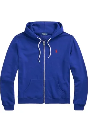 Ralph Lauren Sweatshirts & Hoodies, Dames, Blauw, S, Katoen, Zip Hoodie Sweatshirt Casual Style