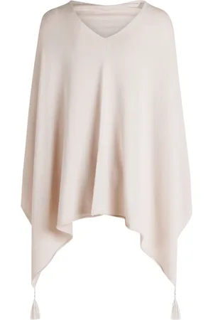 Betty Barclay Jassen, Dames, , ONE Size, Fringe Gebreide Poncho