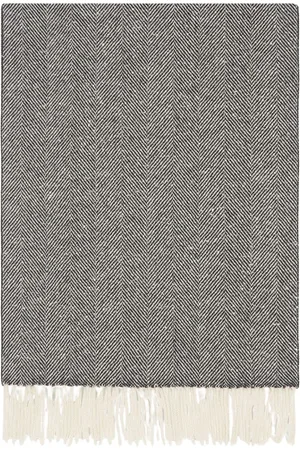 Kiton Accessoires, Dames, Grijs, ONE Size, Kasjmier, Visgraat Sjaal