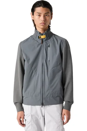 Parajumpers Jassen, Heren, Grijs, M, Polyester, Tech Knit Zorba Cardigan Antraciet