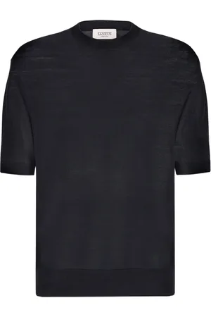 LANEUS Truien, Heren, Zwart, L, Ronde hals gebreid T-shirt