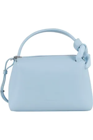 J.W.Anderson Tassen, Dames, Blauw, ONE Size, Leer, Kleine Hoek Tas