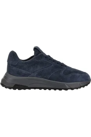 Hogan Schoenen, Heren, Blauw, 41 1/2 EU, Leer, Hyperlight Sneakers