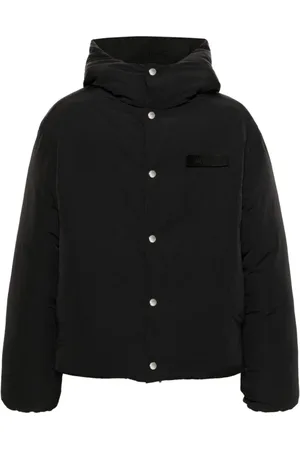 Jacquemus Jassen, Heren, Zwart, L, Zwarte Puffer Jas