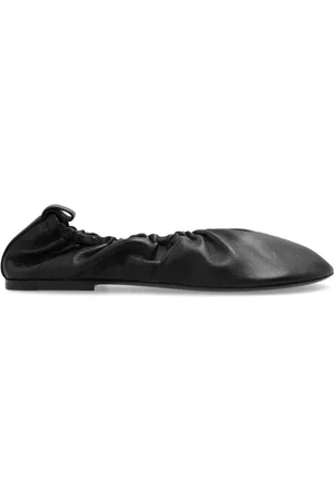 Jil Sander Schoenen, Dames, Zwart, 40 1/2 EU, Leer, Leren Ballerina`s
