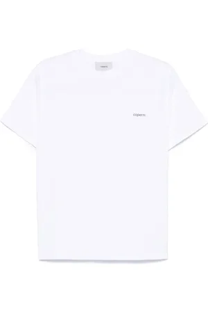 COPERNI Tops, Dames, Wit, XS, Katoen, Zwart T-shirt voor vrouwen