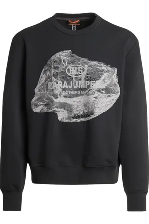 Parajumpers Sweatshirts & Hoodies, Heren, Zwart, M, Katoen, Katoen-polyester crewneck sweatshirt