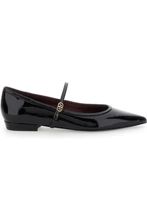 Tory Burch Schoenen, Dames, Zwart, 39 EU, Leer, Zwarte Ballerina`s