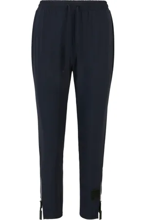 DORIS S Broeken, Dames, Blauw, XL, Elastische taille broek met ritsen