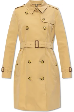 Burberry Mantels, Dames, , 4Xs, Katoen, Kensington Trenchcoat