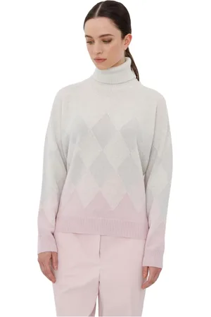 PESERICO SIGN Truien, Dames, Veelkleurig, M, Wol, Turtleneck